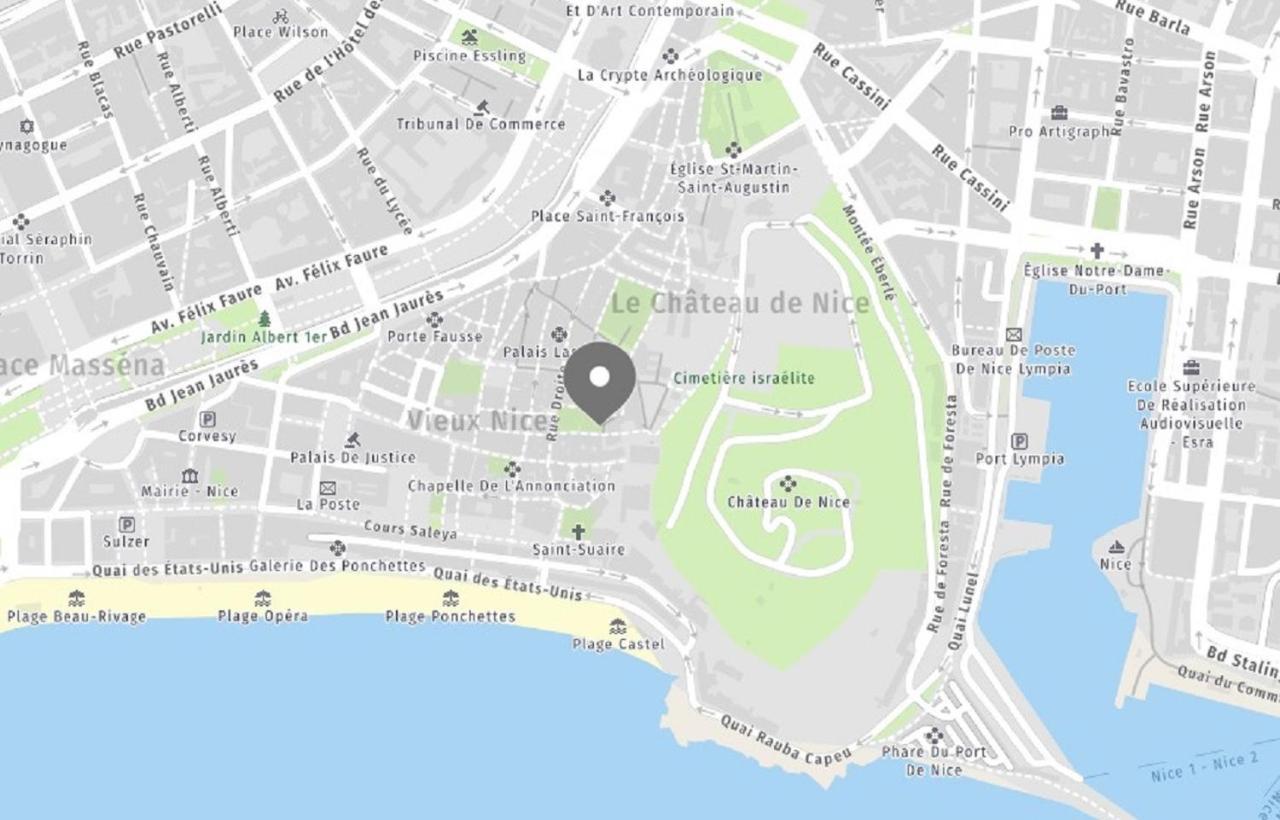 Aparthotel Riviera - Old Town - 2 Minutes Promenade Des Anglais Et Plage - Charmant Appartement 2 Pieces Ac - Chateau 2 Nisa Exterior foto